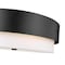 Z-Lite Counterpoint Chandelier, 6-Light, 31.5 In.W x 10.5 In.H, Matte Black/White 495P32-MB - alternate 7